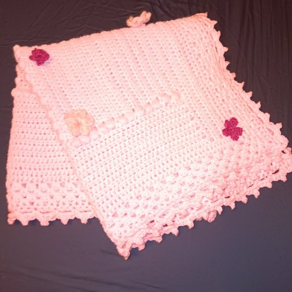 Blanket Handmade Crochet Baby Blanket Baby shower gift New born gift Present - Picture 6 of 7